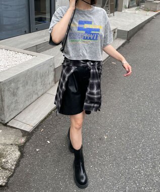 WEGO ヴィンテージウォッシュショートT 柄4