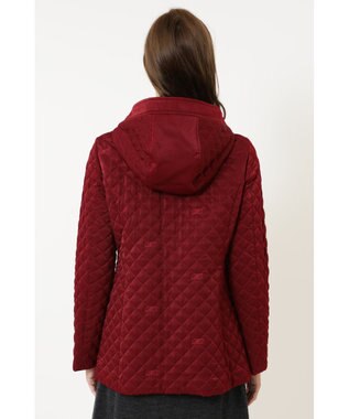 DAKS 2WAYキルトジャケット ボルドー