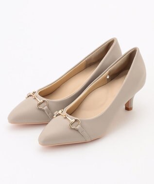 ANY SIS 【22.5～24.5cm】ビット付き パンプス グレージュ