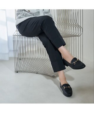 MODE ET JACOMO <carino>レザービットローファー ブラック