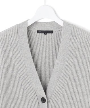 23区 【洗える】カシミヤブレンド ニット カーディガン ライトグレー系