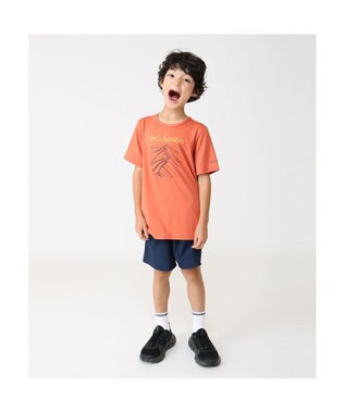 Columbia Columbia/ 【KIDS】テックトレイルショートスリーブグラフィックシャツ /コロンビア Tuscan、 Ridge Line Life