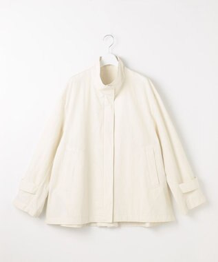 自由区 コットンリネンウェザーライト コート オフ