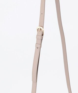 LA BAGAGERIE ランダムプリーツショルダーバッグ グレージュ