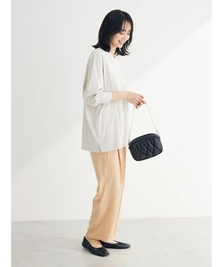 Green Parks 前後でも着れちゃう万能長袖ロンＴ Light Beige