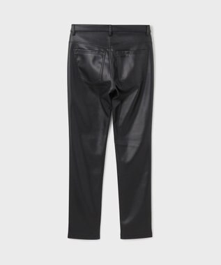 GRACE CONTINENTAL フェイクレザースリムstパンツ ブラック