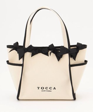 TOCCA OCTUPLE RIBBON TOTE M トートバッグ M ブラック系5