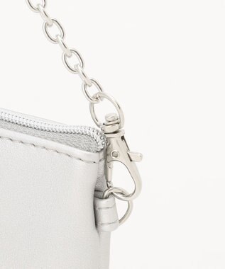 LA BAGAGERIE LA BAGAGERIE×chiyo ポーチ付きフリルエコバッグ シルバー
