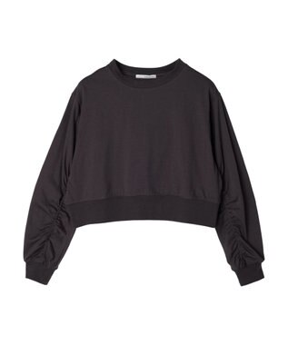 Green Parks ・ＥＬＥＮＣＡＲＥ　ＤＵＥシャーリング袖プルオーバー Charcoal Gray