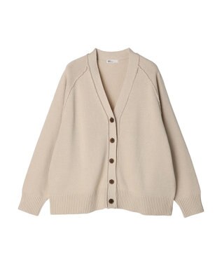 CRAFT STANDARD BOUTIQUE Ｖネックアウトリンキングカーディガン Beige