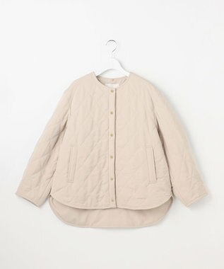 自由区 S キルト アウター ライトベージュ