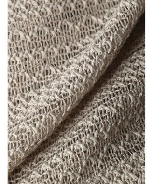 Green Parks レース開襟ブラウス Gray Beige