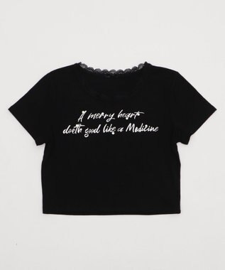 WEGO レースロゴスタッズT ブラック