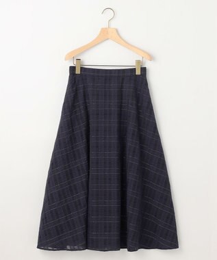 組曲 S ラメシアーチェック スカート ネイビー系3