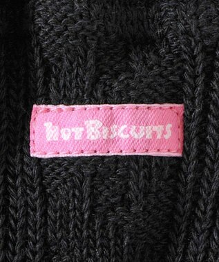 MIKI HOUSE HOT BISCUITS 【80-120cm】ケーブルニット編みレギンス 黒