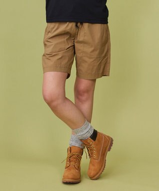 JOSEPH ABBOUD MOUNTAIN 【軽量/ストレッチ/ECO撥水】ライトワッシャーストレッチ アウトドアイージー ショーツ ベージュ系