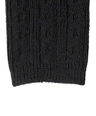 MIKI HOUSE HOT BISCUITS 【80-120cm】ケーブルニット編みレギンス 黒