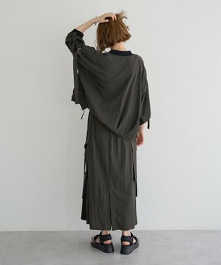 YECCA VECCA 【UVカット/接触冷感/遮熱】COOL5分袖MA-1 Charcoal Gray