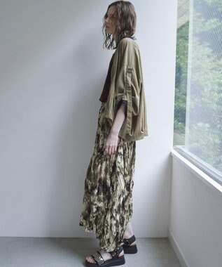 YECCA VECCA 【UVカット/接触冷感/遮熱】COOL5分袖MA-1 Khaki