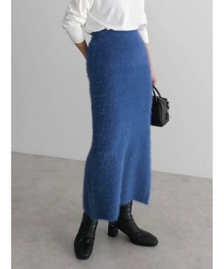 Green Parks ・Ｐｅｔｉｔ　Ｆｌｅｕｒ　シャギーニットスカート Blue