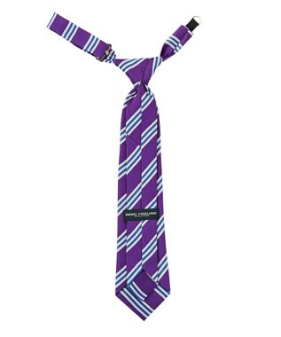 MIKI HOUSE HOT BISCUITS 【ミキハウス】 ストライプ柄ネクタイ パープル