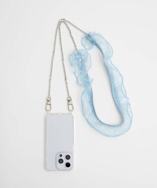 WEGO フリルチェーンストラップ ブルー