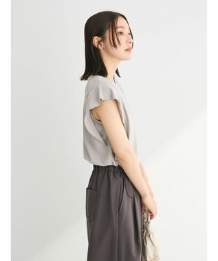 Green Parks ・ＳＵＧＡＲ　ＳＰＯＯＮ【ＣＯＯＬ】フレンチスリーブＴＥＥ Light Gray