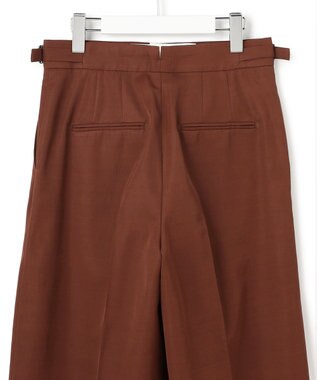 ICB L 【30th ANNIVERSARY】ヴィスコースウールツイル ワイドパンツ マホガニー系