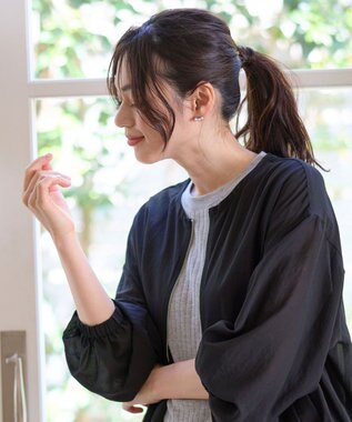 ANY 【WEB限定】ロングチェーンパールピアス（両耳用） シルバー