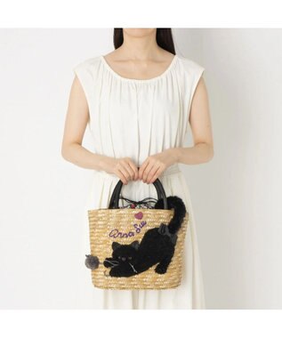 ANNA SUI TITIプランク かごバッグ ベージュ