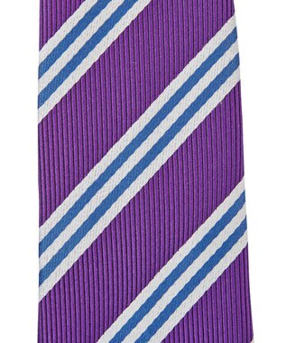 MIKI HOUSE HOT BISCUITS 【ミキハウス】 ストライプ柄ネクタイ パープル