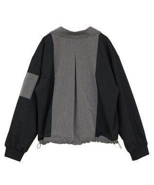 YECCA VECCA MA-1風デザインジャケット Gray