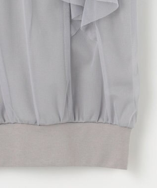 ANY SIS 【洗える】ラッフルチュール プルオーバー グレー