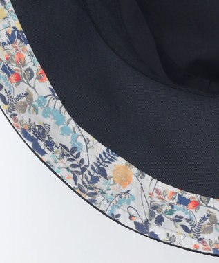 J.PRESS LADIES 【洗える・UVカット・畳める】LIBERTY HAT ネイビー系