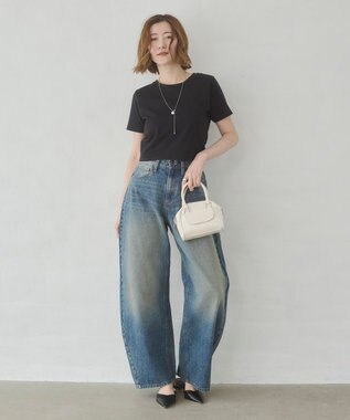 WEGO 【7色/SMLサイズ展開】コンパクトフィットT ブラック