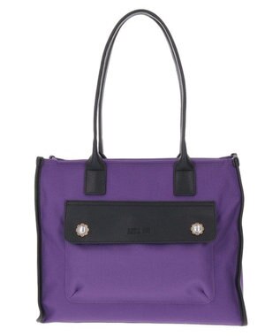 ANNA SUI ヴィンテージボタン トート パープル
