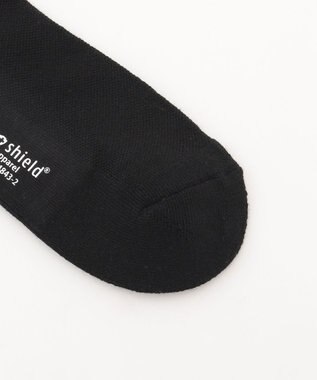 PW CIRCULUS 【虫よけ加工】【MEN】バックLOGOソックス ミドル丈 ゴルフ ブラック系