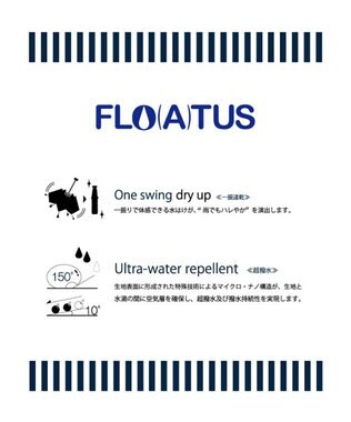 MOONBAT 【超撥水】フロータス (FLO(A)TUS) 折りたたみ傘 強化耐風 大きめ60cm ネイビーブルー