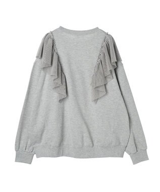 Green Parks ・ＳＵＧＡＲ　ＳＰＯＯＮ　タイガーｐｔラッフルスウェット Gray Mixture