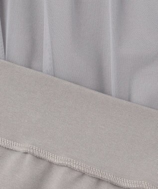 ANY SIS 【洗える】ラッフルチュール プルオーバー グレー