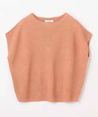 ANY L 【洗濯機可能/アンチピリング/UVケア】アクリルガーターコクーンニット オレンジ