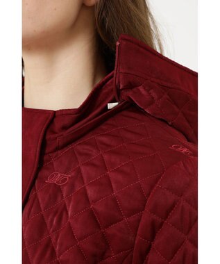 DAKS 2WAYキルトジャケット ボルドー