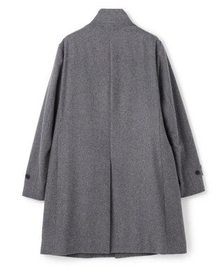 JOSEPH HOMME 【新素材】ライトウールシャギー　スタンドカラーシングルブレストコート グレー系