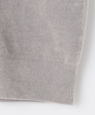 自由区 【Premium Collection】キュプラシェニール カーディガン ライトグレー系