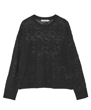 AMERICAN HOLIC レース編みニットプルオーバー Black