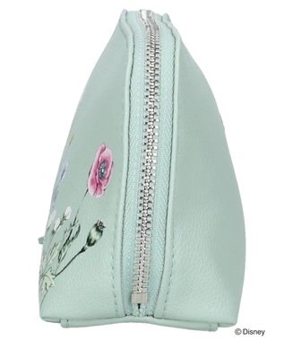 Green Parks ピーター・パン／フラワー合皮ポーチ Beige