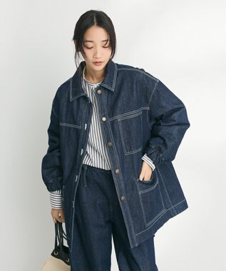 CRAFT STANDARD BOUTIQUE デニム裏キルトコート Indigo