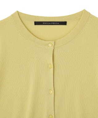 YECCA VECCA 【マシンウォッシャブル】カーディガン Yellow