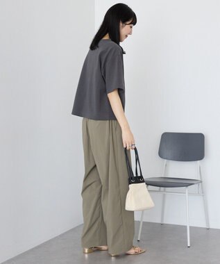 AMERICAN HOLIC 2WAYオフショルスウェット半袖プルオーバー Charcoal Gray