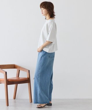 AMERICAN HOLIC 2WAYオフショルスウェット半袖プルオーバー Light Gray Mixture